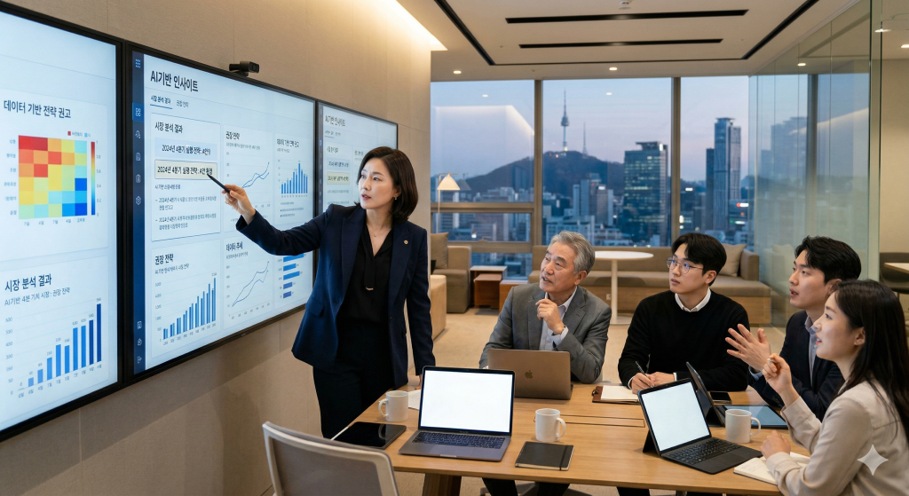 AI 데이터를 기반으로 빠르게 의사결정을 하는 한국인 팀