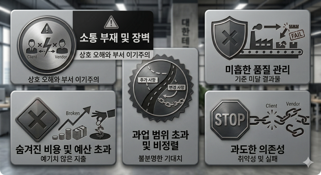 한국 기업이 해외 IT 외주에서 실패하는 5가지 패턴 — 구조적 문제의 핵심