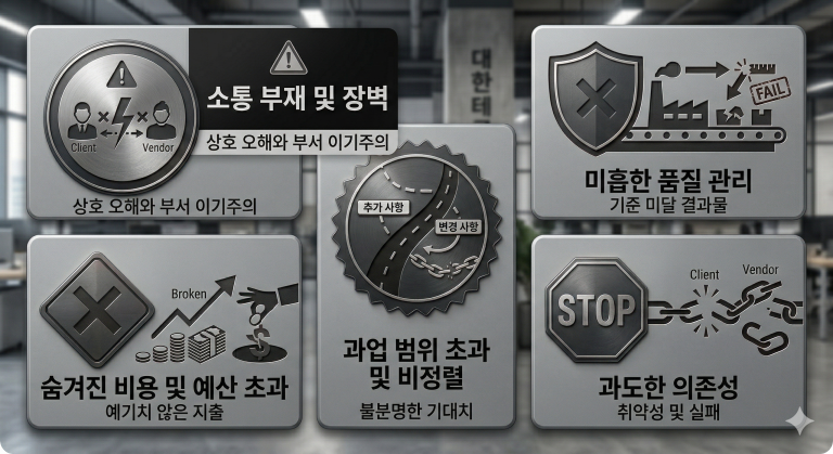 한국 기업이 해외 IT 외주에서 실패하는 5가지 패턴 — 구조적 문제의 핵심